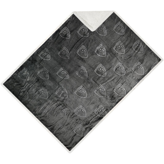 Sherpa/Teddy Fleece Blanket - Black