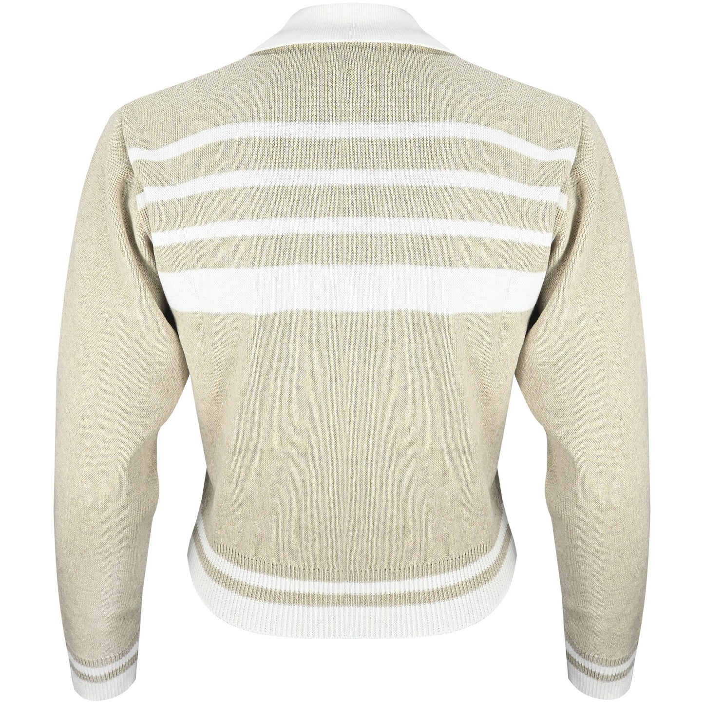 Womens Georgia Knitted Polo - Natural / Off White