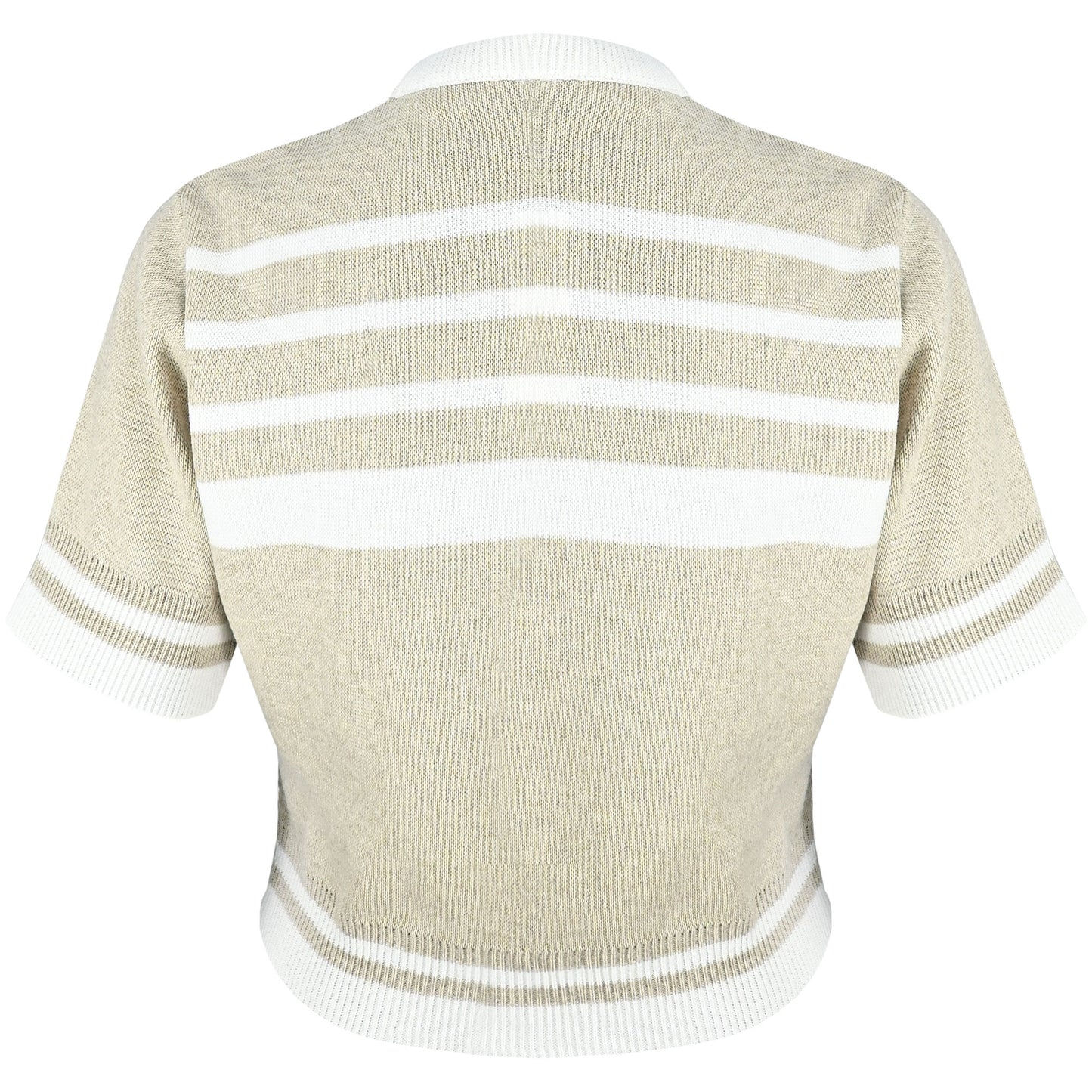 Womens Georgia Knitted Tee - Natural / Off White