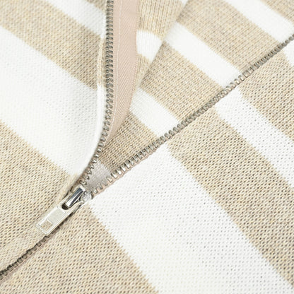 Womens Georgia Knitted Zip Top - Natural / Off White