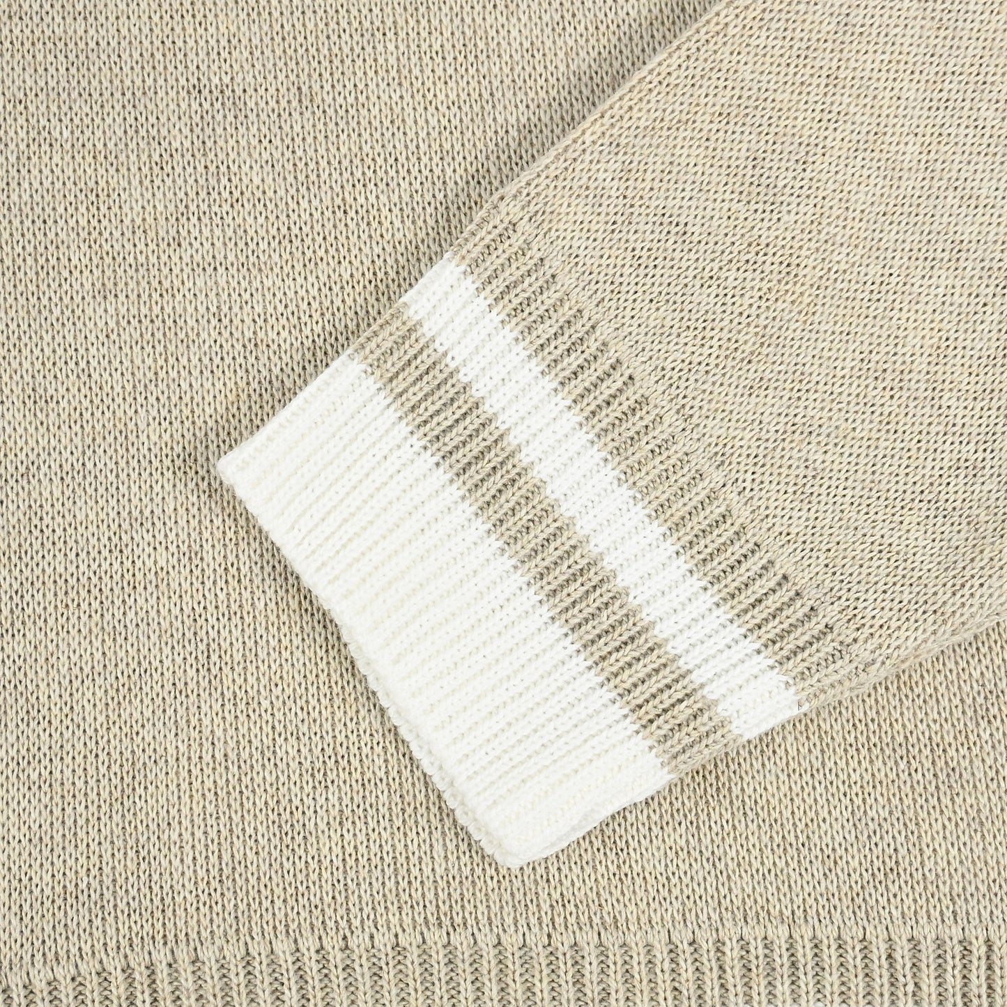 Womens Georgia Knitted Zip Top - Natural / Off White