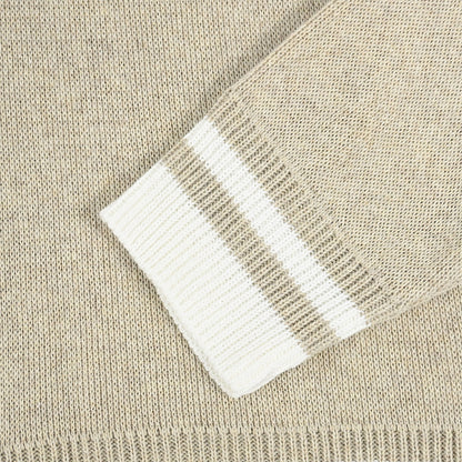 Womens Georgia Knitted Zip Top - Natural / Off White