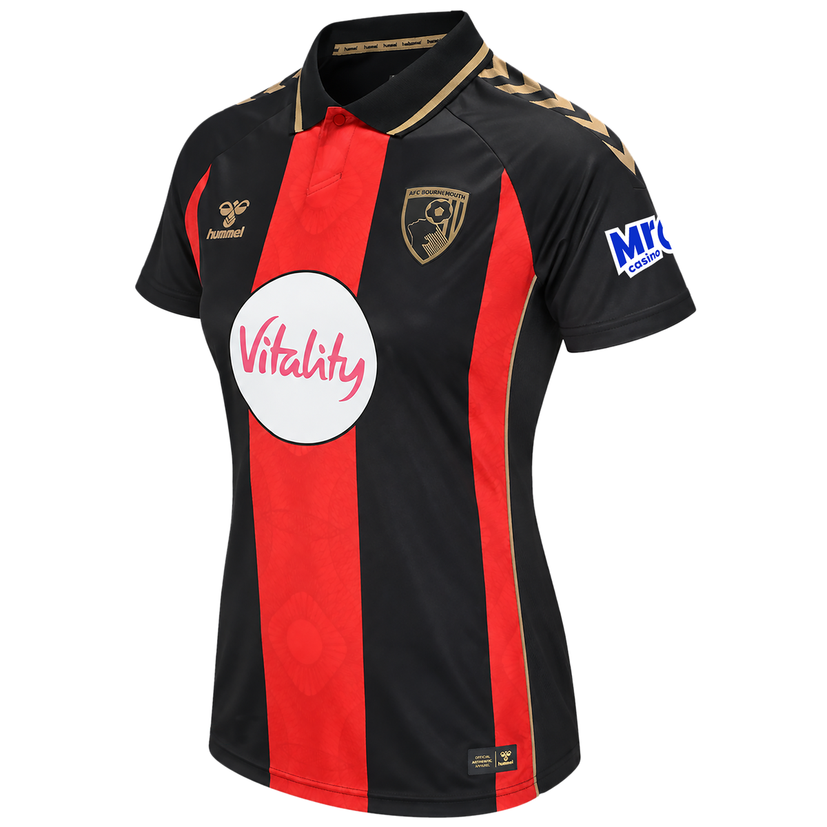 Womens European Home Shirt 26/27 - Red / Black