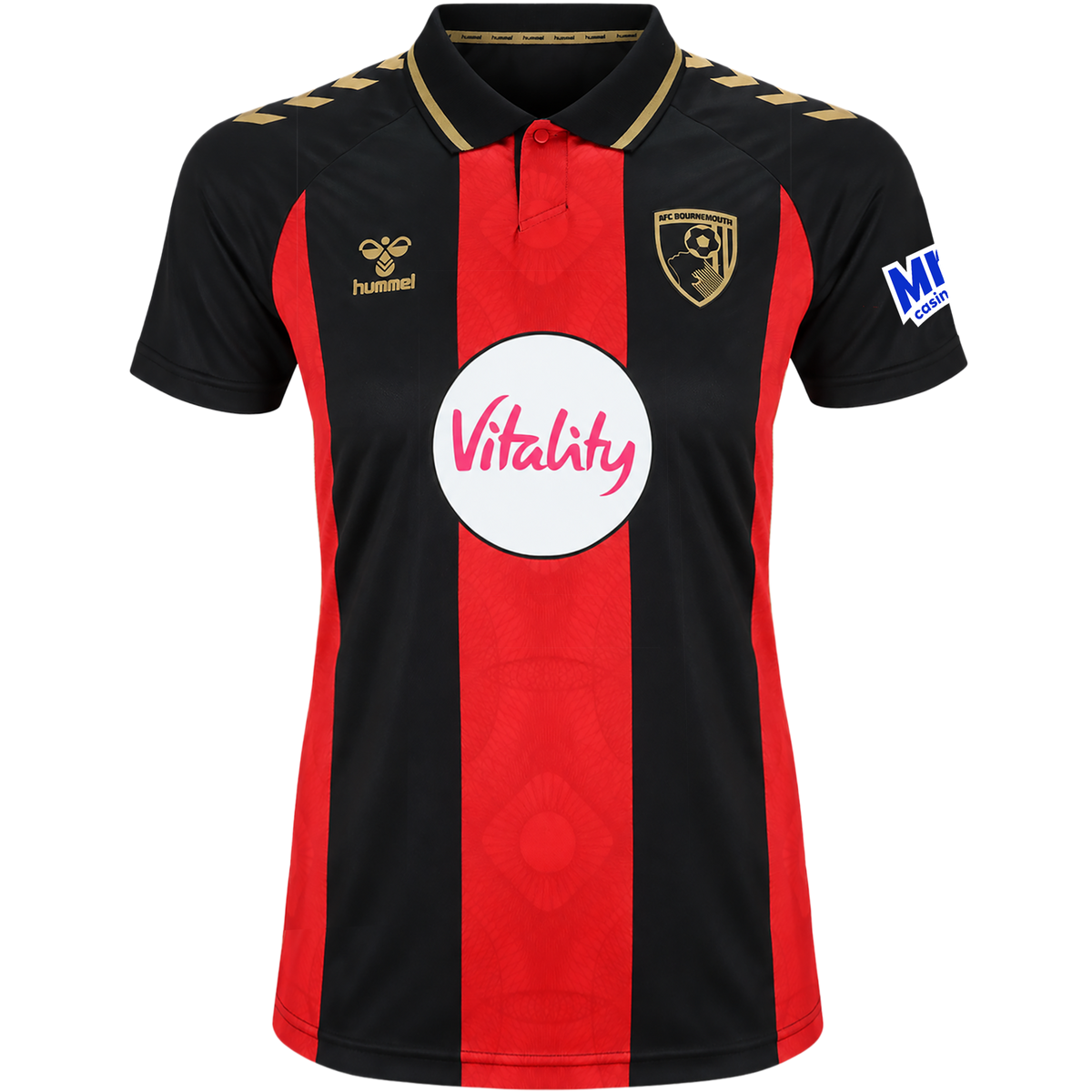 Womens European Home Shirt 26/27 - Red / Black