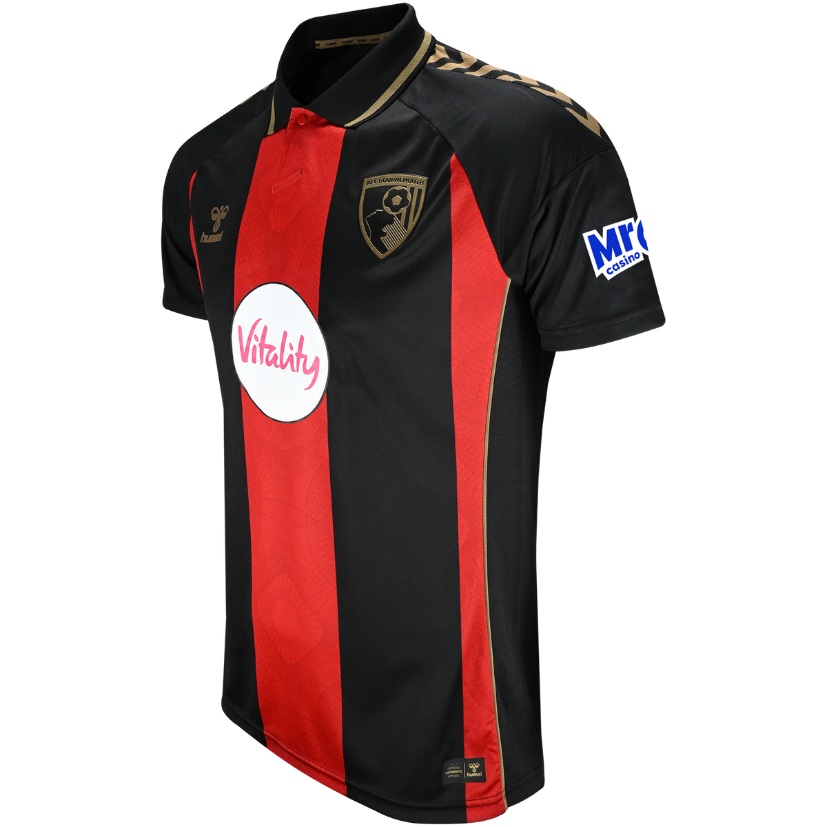 Mens European Home Shirt 26/27 - Red / Black