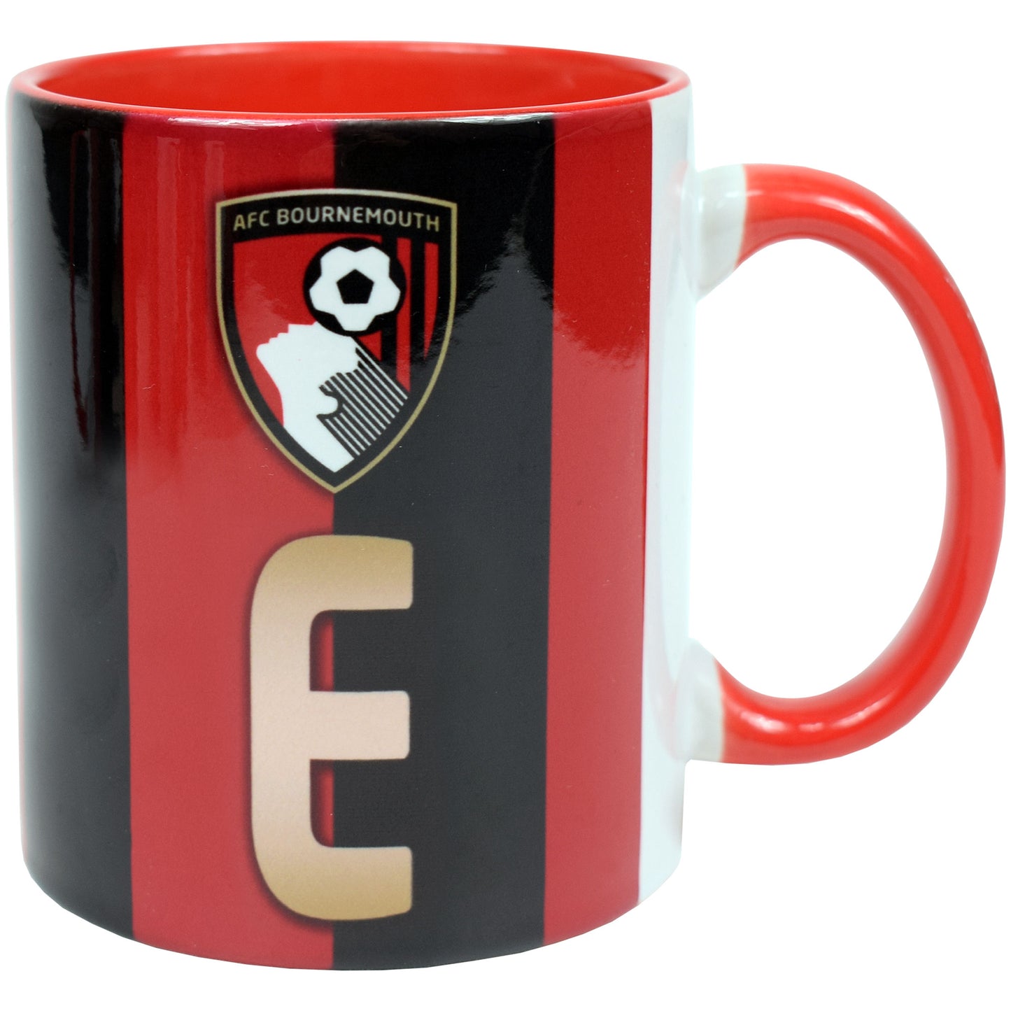 Striped A-Z Initial Mug