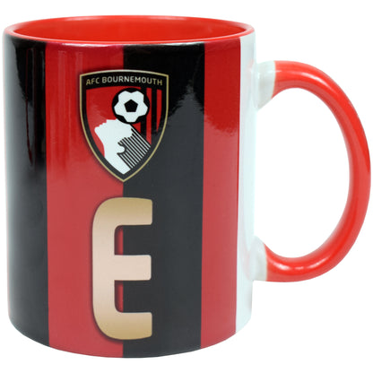 Striped A-Z Initial Mug