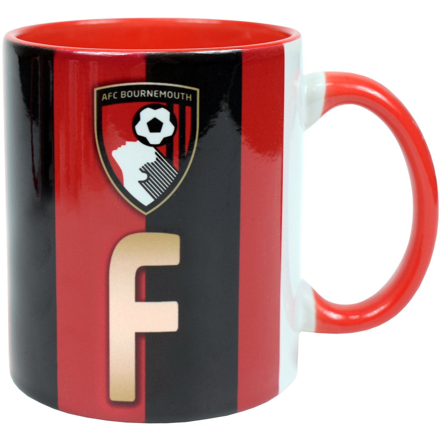 Striped A-Z Initial Mug
