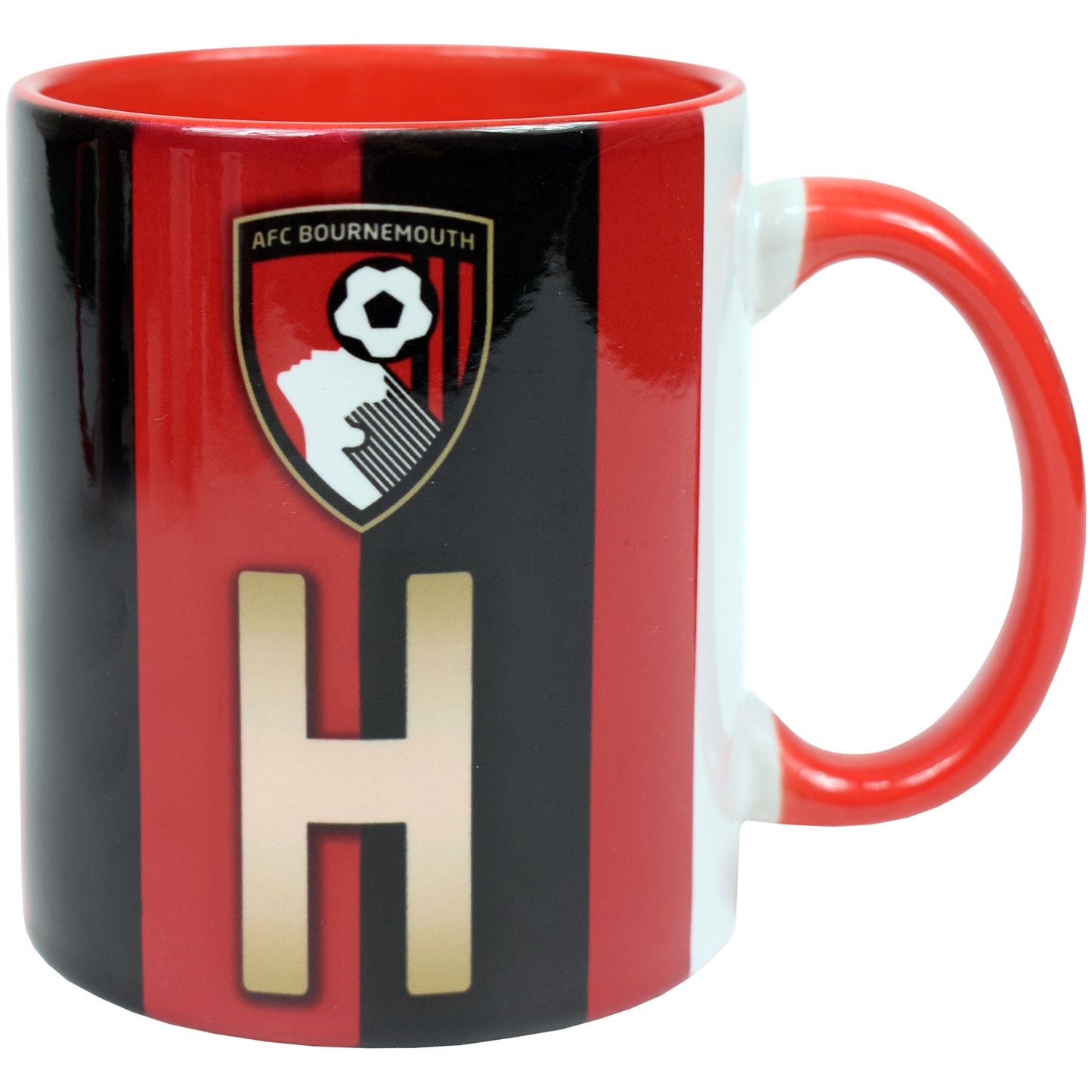 Striped A-Z Initial Mug