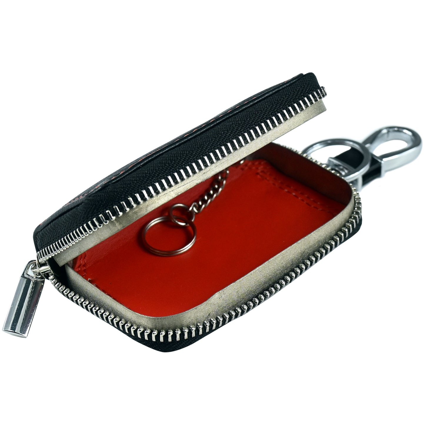 Premium Leather Signal Blocking Car Key Case