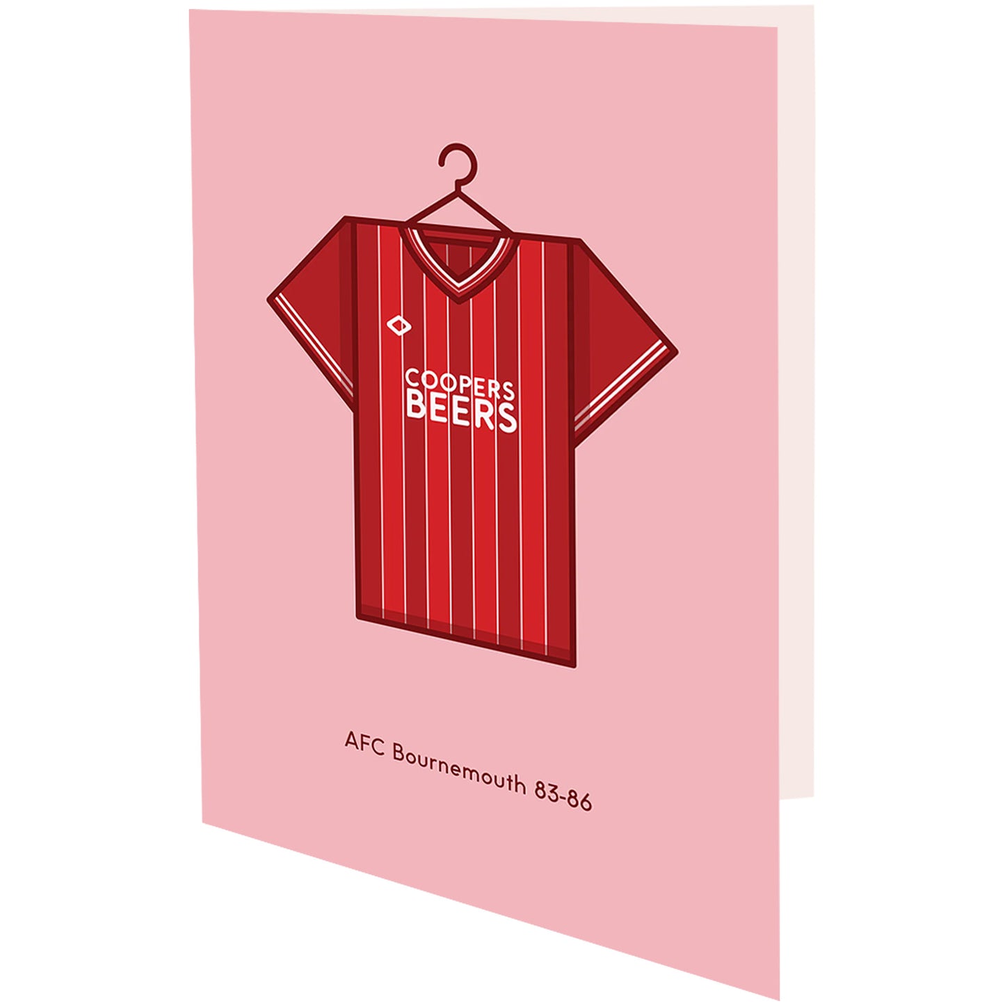 Minimal Kits 1983-86 Home Shirt Greetings Card