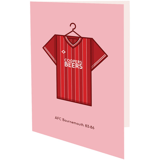 Minimal Kits 1983-86 Home Shirt Greetings Card