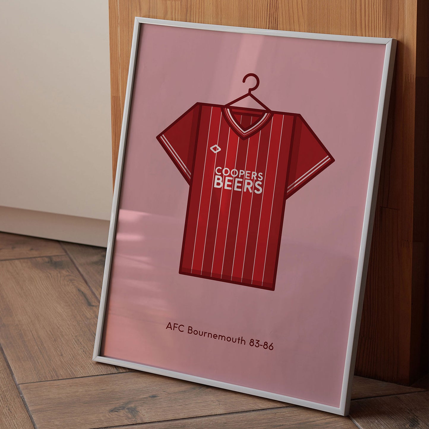 Minimal Kits 1983-86 Home Shirt A2 Poster