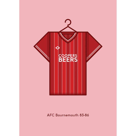 Minimal Kits 1983-86 Home Shirt A2 Poster