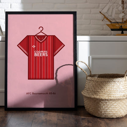 Minimal Kits 1983-86 Home Shirt A3 Card Mount