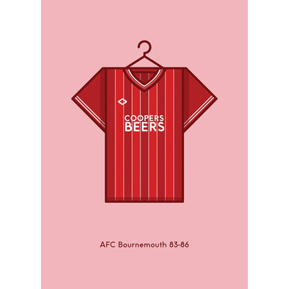 Minimal Kits 1983-86 Home Shirt A3 Card Mount