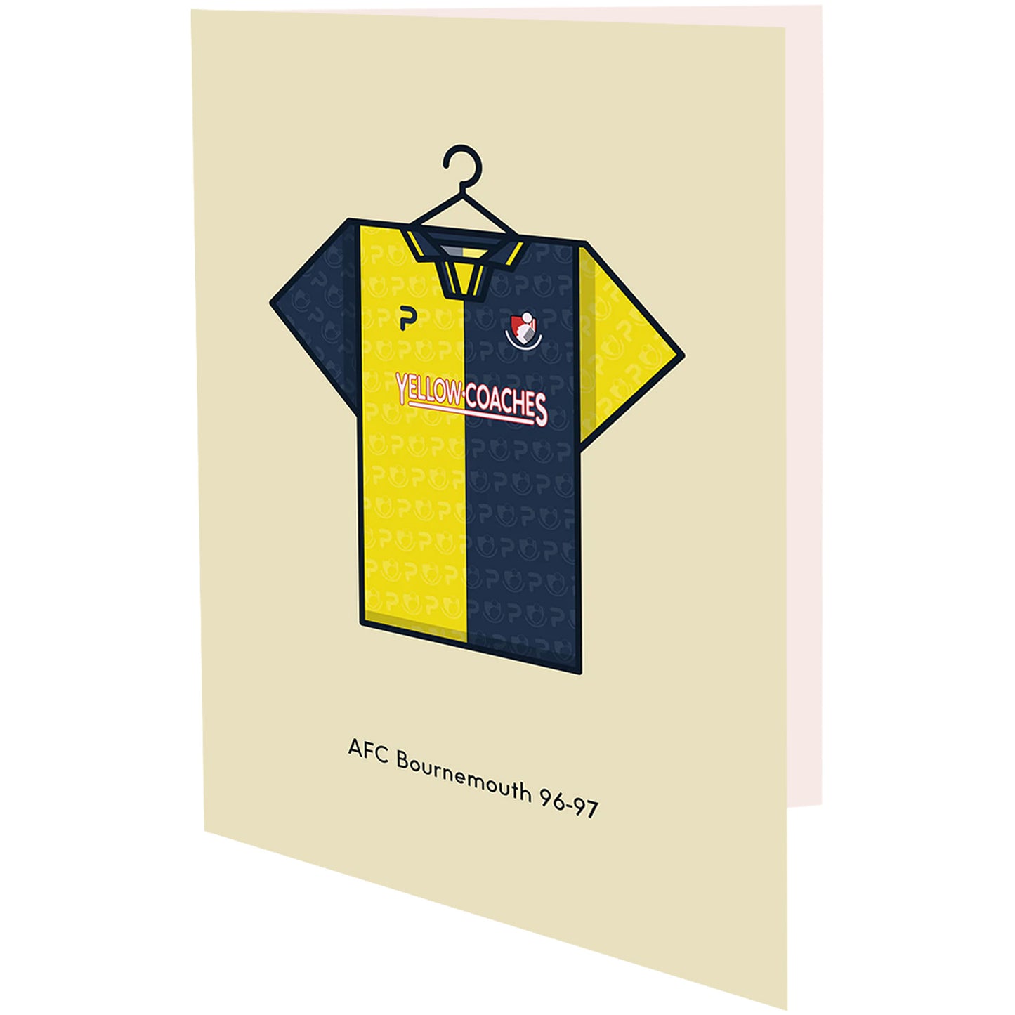 Minimal Kits 1996-97 Away Shirt Greetings Card