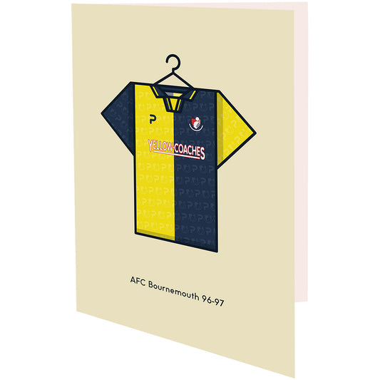 Minimal Kits 1996-97 Away Shirt Greetings Card