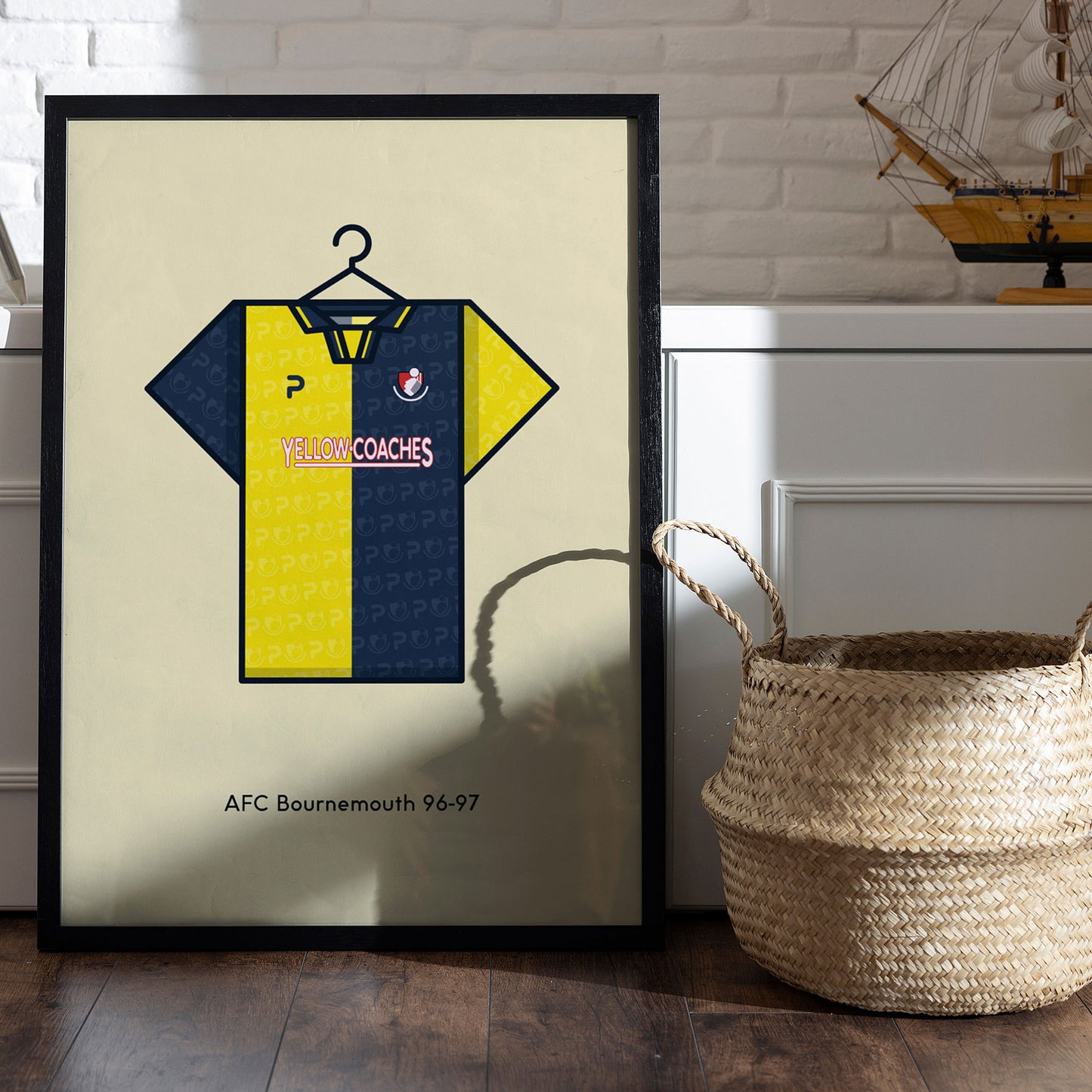 Minimal Kits 1996-97 Away Shirt A2 Poster