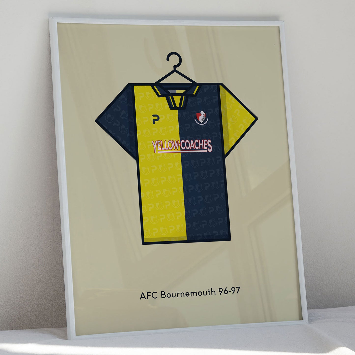 Minimal Kits 1996-97 Away Shirt A3 Card Mount