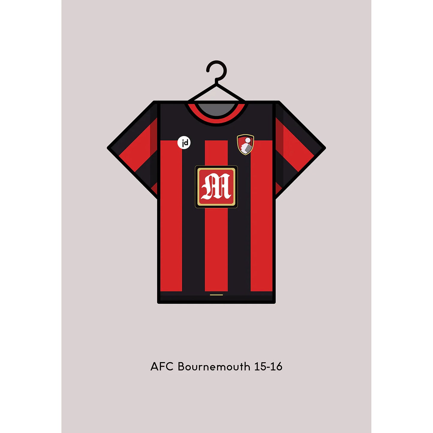 Minimal Kits 2015-16 Home Shirt A2 Poster