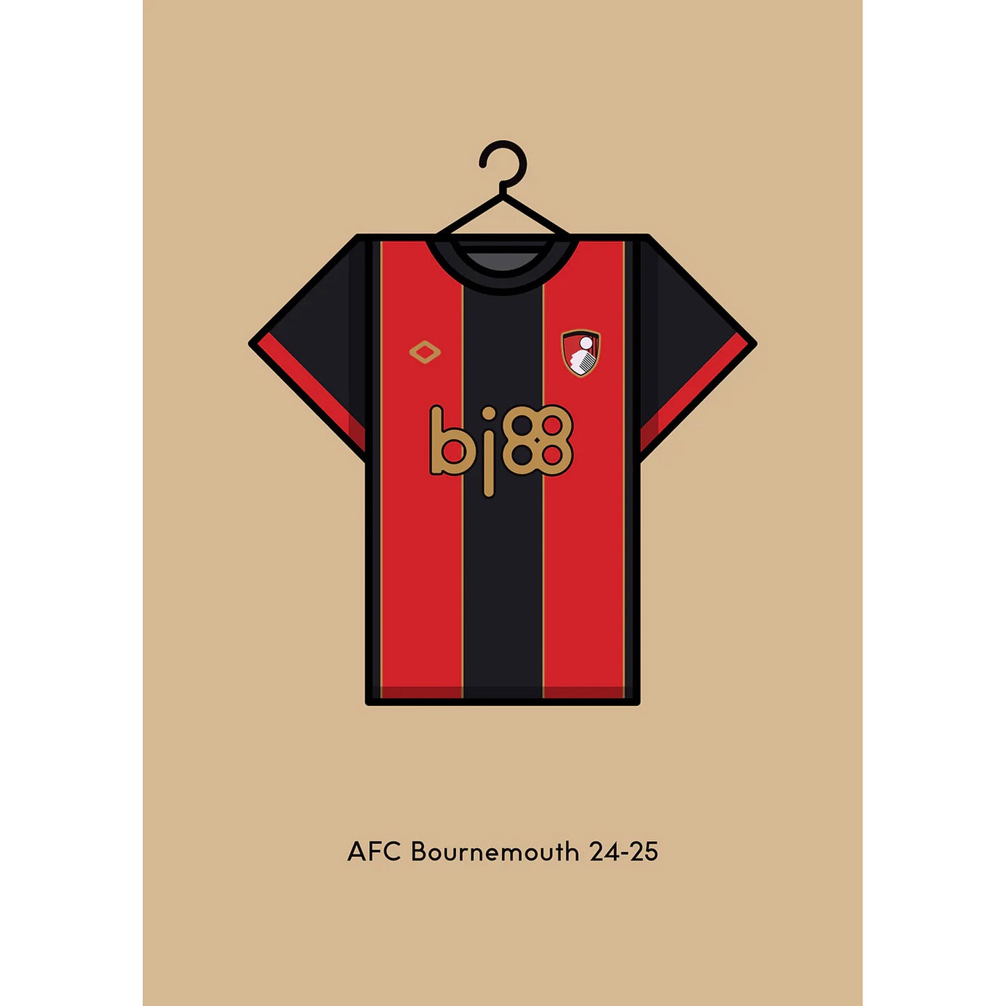 Minimal Kits 2024-25 Home Shirt A3 Card Mount