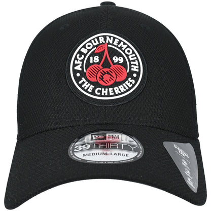 Adults AFCB X New Era 39Thirty Diamond Cherries Crest Cap - Black