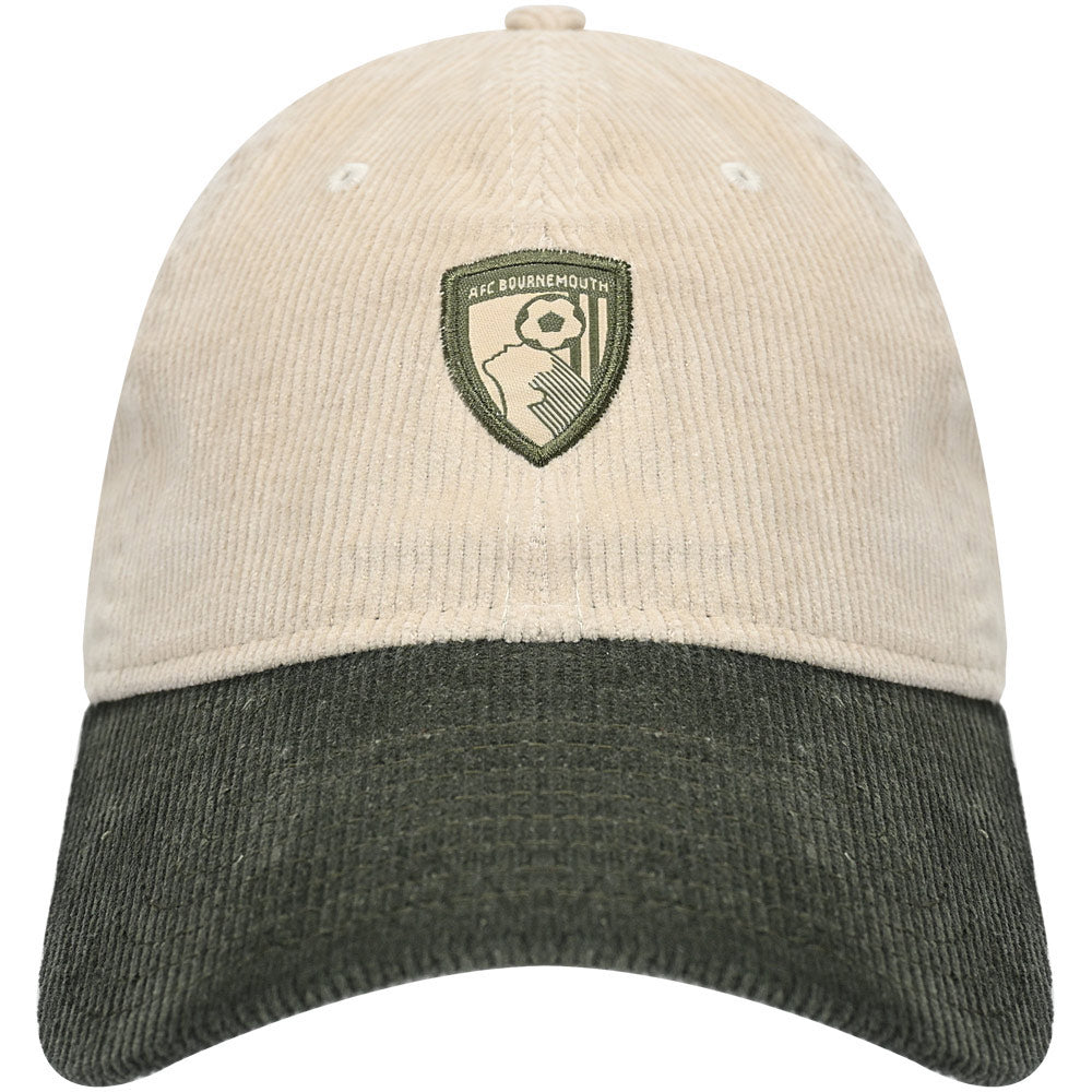 Adults AFCB X New Era 9TWENTY Cord Cap - Ivory / Olive