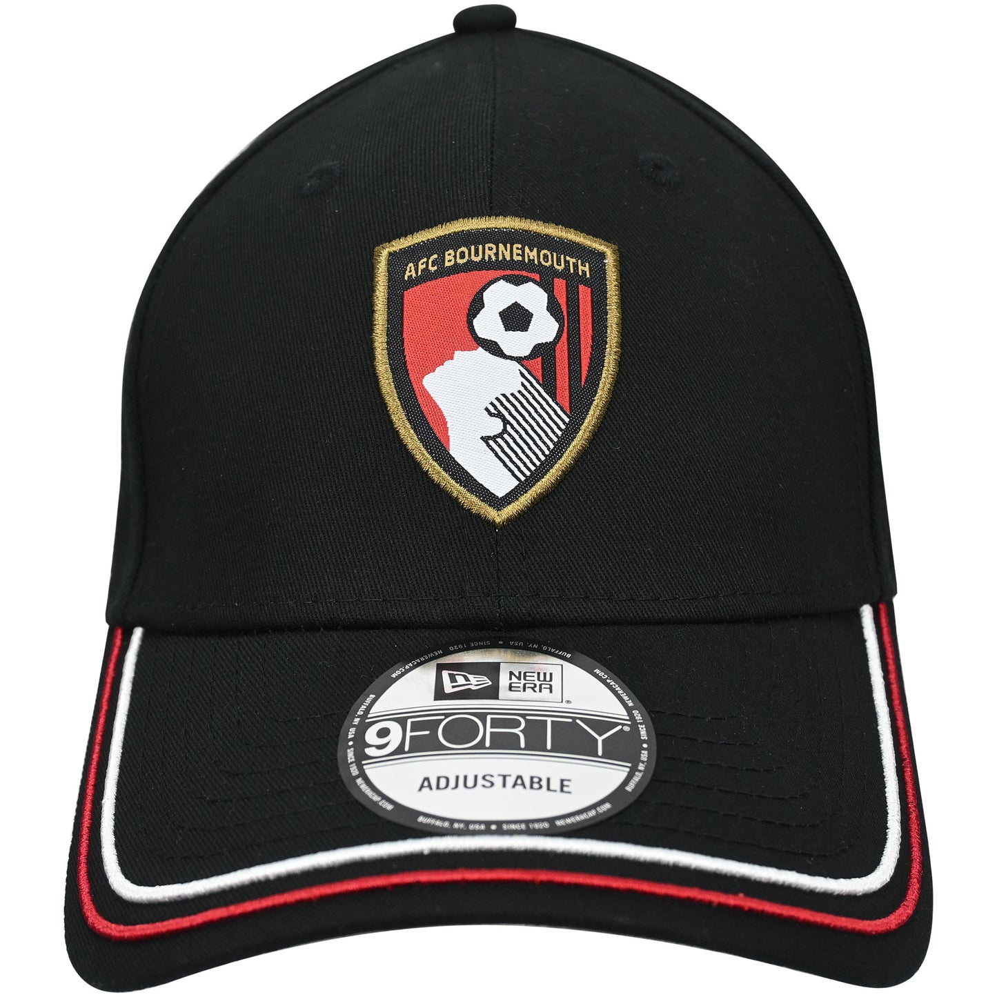 Adults AFCB X New Era 9FORTY USA Flag Cap - Black