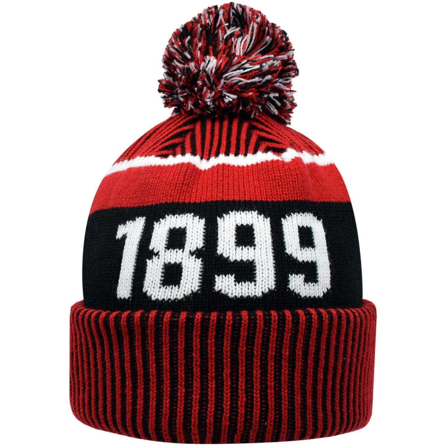 Adults AFCB X New Era Sports Knit Bobble Hat - Red / Black