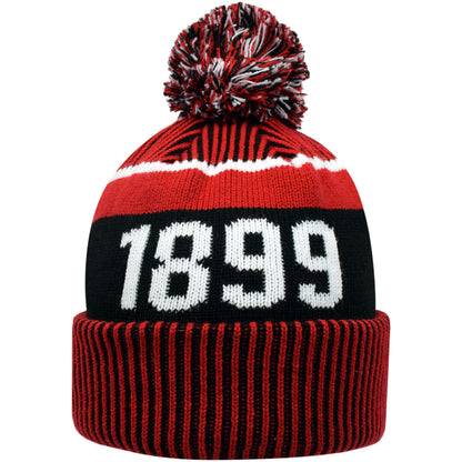 Adults AFCB X New Era Sports Knit Bobble Hat - Red / Black