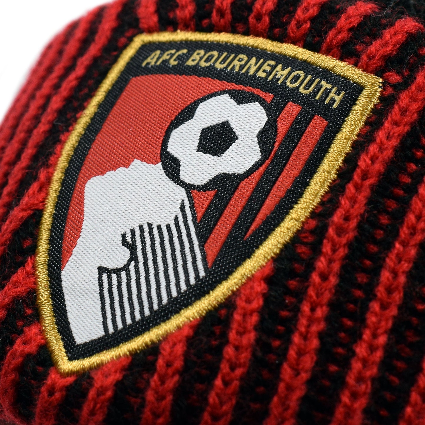 Adults AFCB X New Era Sports Knit Bobble Hat - Red / Black