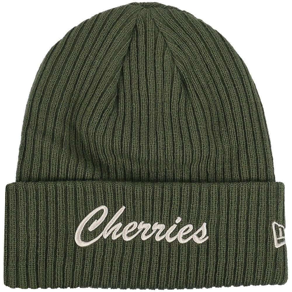 Adults AFCB X New Era Cherries Cuff Beanie - Olive