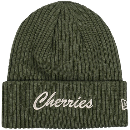 Adults AFCB X New Era Cherries Cuff Beanie - Olive