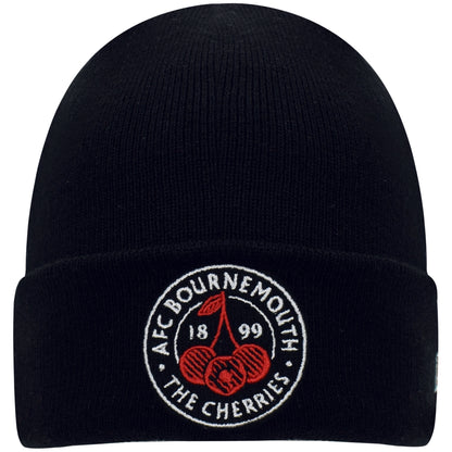 Adults AFCB X New Era Cherries Crest Beanie - Black