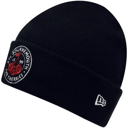 Adults AFCB X New Era Cherries Crest Beanie - Black