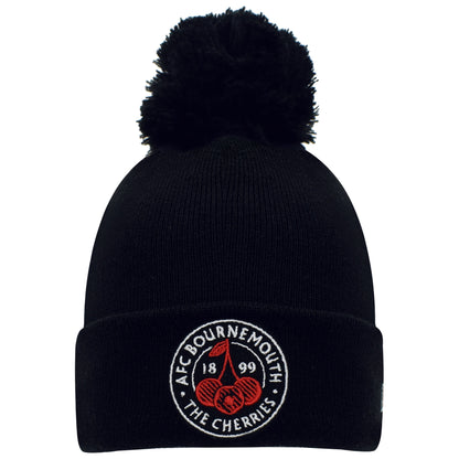 Adults AFCB X New Era Cherries Crest Bobble Hat - Black