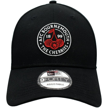 Adults AFCB X New Era 9FORTY Cherries Crest Cap - Black