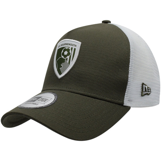 Adults AFCB X New Era A-Frame Trucker - Olive / White
