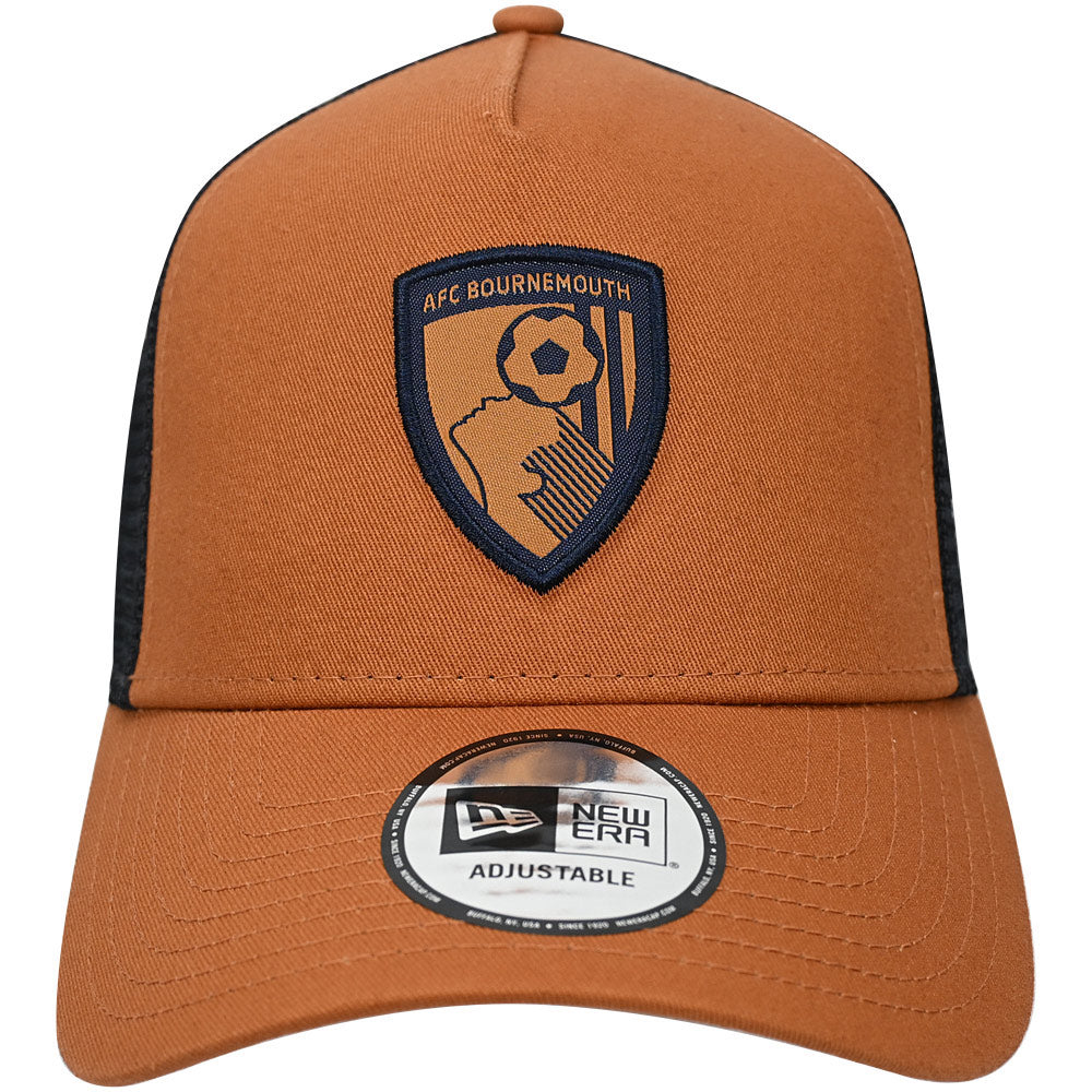 Adults AFCB X New Era E-Frame Trucker Cap - Rustic Amber