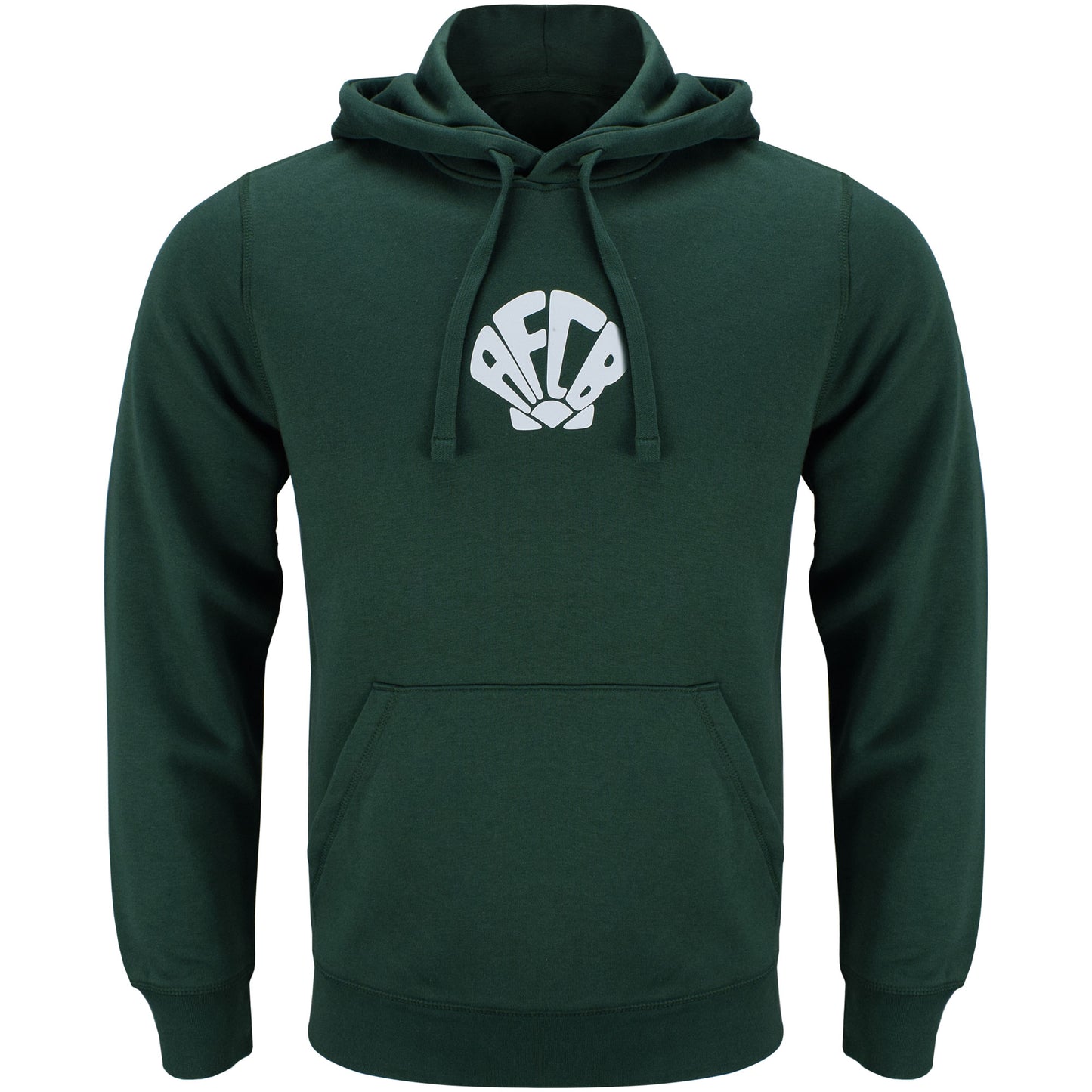 Adults Organic Shell Crest Hood - Bottle Green