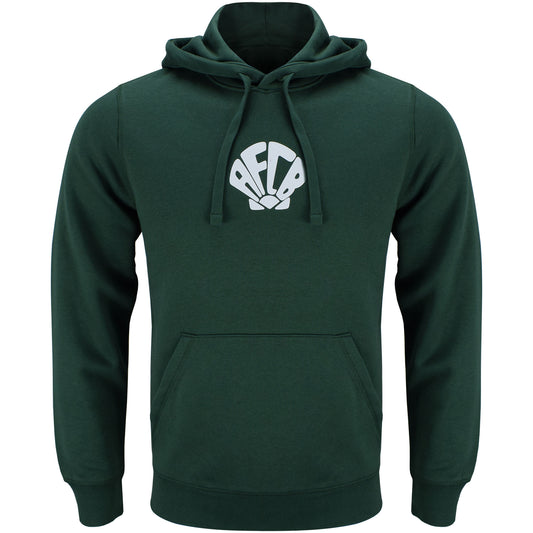 Adults Organic Shell Crest Hood - Bottle Green