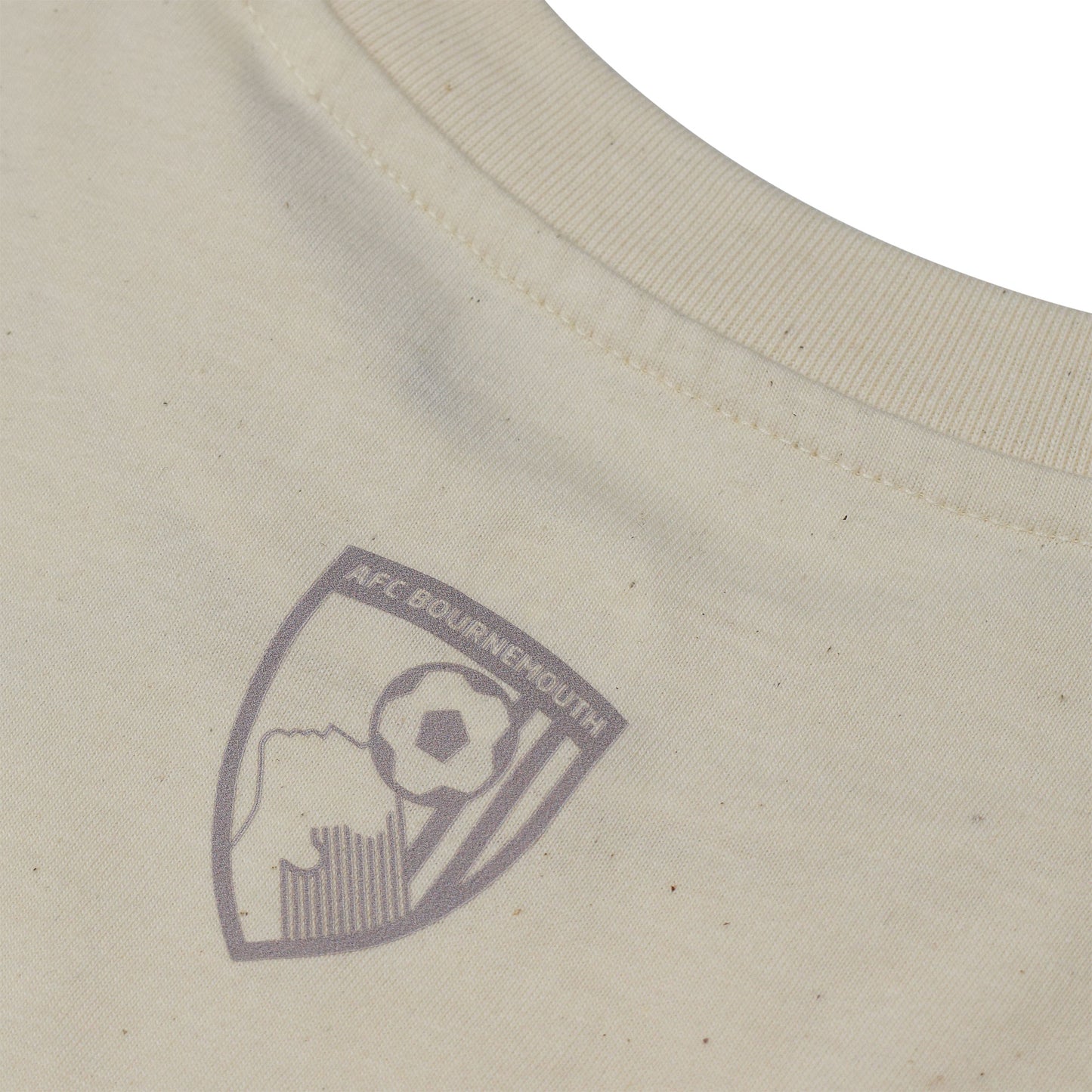 Adults Organic Shell Crest Tee - Natural