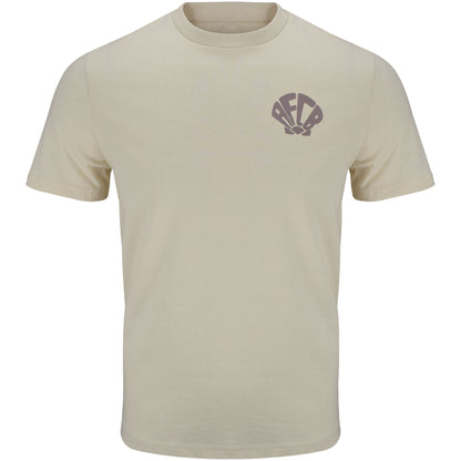 Adults Organic Shell Crest Tee - Natural