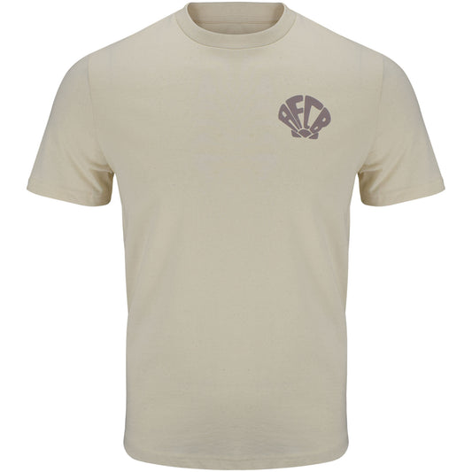 Adults Organic Shell Crest Tee - Natural
