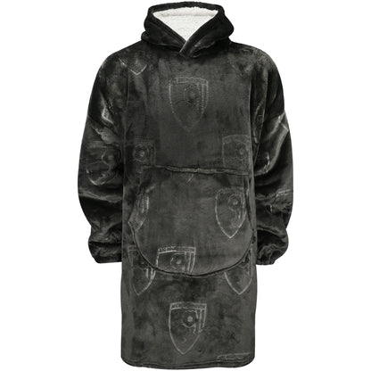 Mens Oversized Sherpa Hoodie - Black