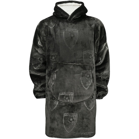 Mens Oversized Sherpa Hoodie - Black