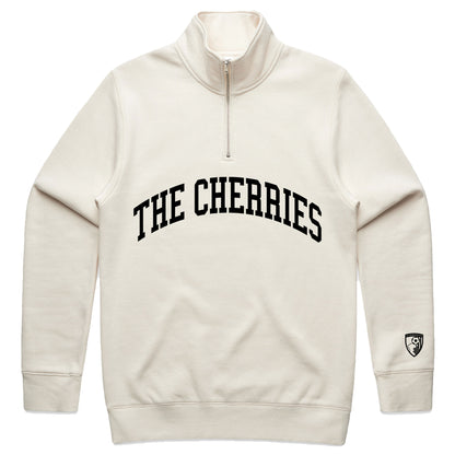 Peace Collective X AFCB Adults Collegiate Quarter Zip - Ivory