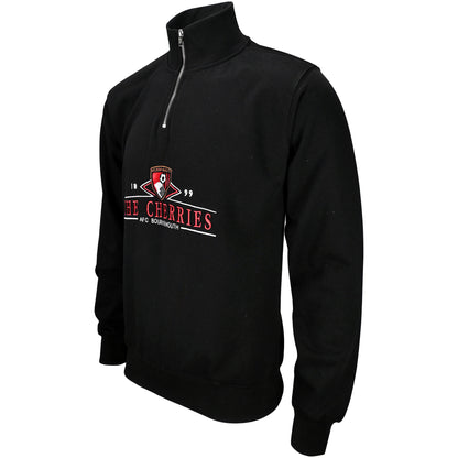 Peace Collective X AFCB Adults Vintage Quarter Zip - Black