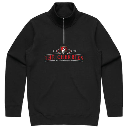 Peace Collective X AFCB Adults Vintage Quarter Zip - Black